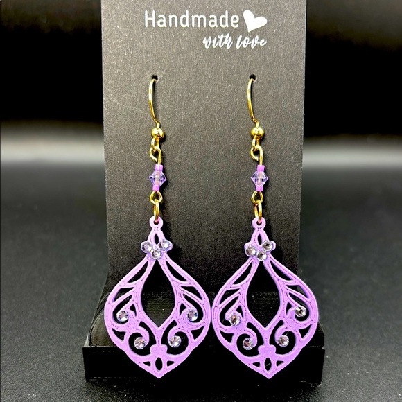 The Segment Drop Earrings - Picture 1 of 6